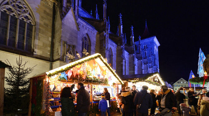 Der Reutlinger Weihnachtsmarkt in Vor-Corona-Zeiten.