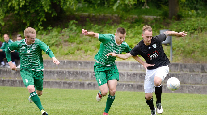 Dominik Grauer (rechts) in Aktion. Foto: Pieth