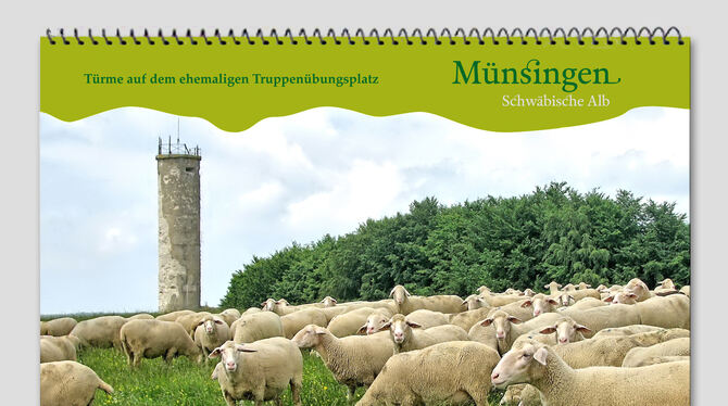So nah dürfen nur die Schafe ran: Der Turm Reinhardt auf dem Titelblatt des Kalenders gehört zu denjenigen, die nicht öffentlich