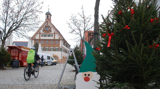 Zwar fällt der Metzinger Weihnachtsmarkt coronabedingt aus, einige Beschicker können aber trotzdem Umsätze machen.  FOTO: PFISTE