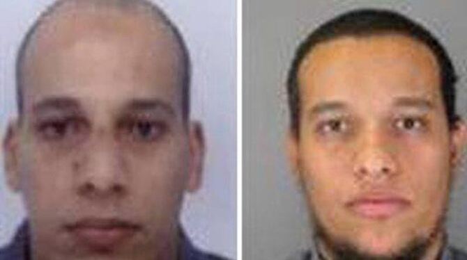 Die als Haupttäter verdächtigten Brüder Chérif (32) und Said Kouachi (34) stammen aus Paris und haben die französische Staats
