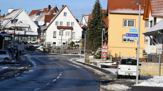 Die Ortsdurchfahrt Würtingen und die Kurze Straße werden saniert.  FOTO: WURSTER
