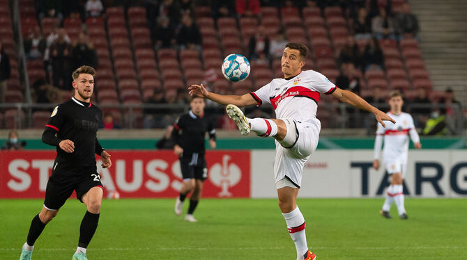 Ein Verkaufs-Kandidat beim VfB Stuttgart: Marc Oliver Kempf.  FOTO: FRANK/EIBNER