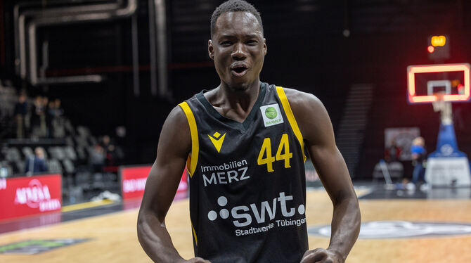 Ein Tigers-Spieler mit viel Potenzial: Der Däne  Bakary Dibba. FOTO: DUDDEK/EIBNER