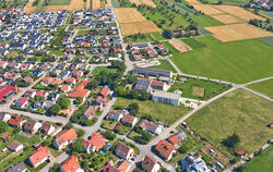 Luftbild von Walddorfhäslach.