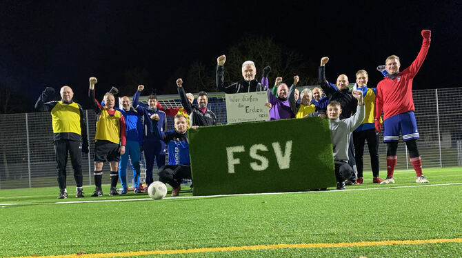 Der FSV Pfullingen freut sich riesig über den neuen Kunstrasenplatz. Gemeinsam mit dem BFC und dem VfL nutzt er den Eierbachspor
