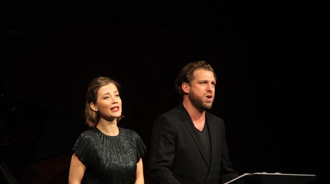 Anna-Lena Elbert und Julian Prégardien im »PoeMus«-Auftaktkonzert.