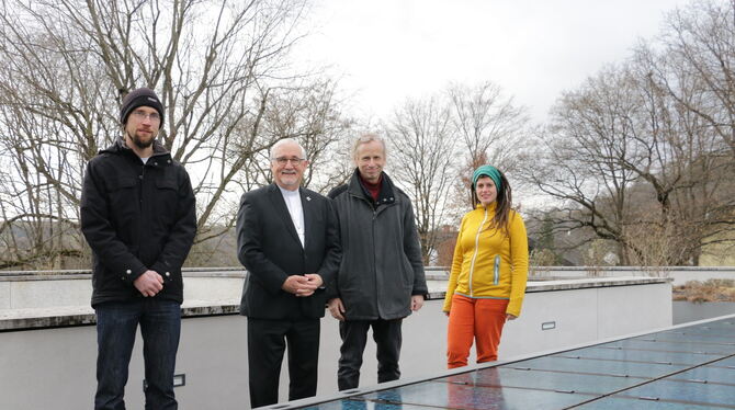 Gemeinden für den Klimaschutz: Christian Peter Brandstetter, Bischof Dr. Gebhard Fürst, Stefan Schneider und Rebecca Liedtke  (v
