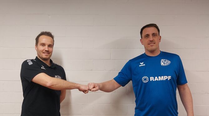 Arbeiten künftig Seite an Seite beim TV Neuhausen: Teammanager Benjamin Schweizer (links) und Trainer Mike Leibssle. FOTO: VERE Arbeiten künftig Seite an Seite beim TV Neuhausen: Teammanager Benjamin Schweizer (links) und Trainer Mike Leibssle. FOTO: VERE