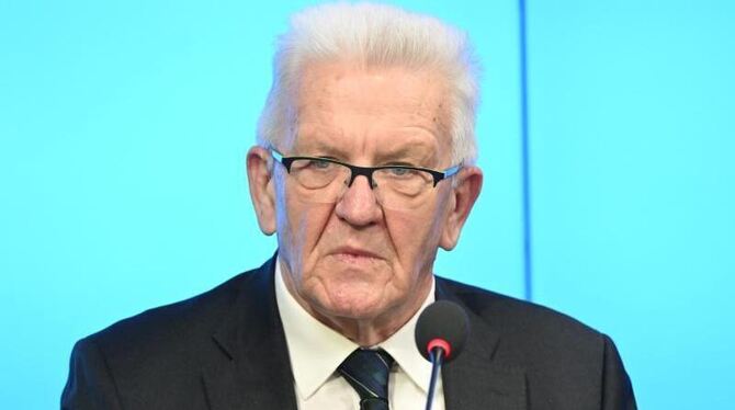 Regierungspressekonferenz in Stuttgart