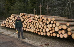  Nicole Volk ist Revierleiterin im Forstrevier Zwiefalten. FOTO: THUMM