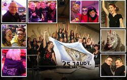 25 Jahre Narrenzunft Sickenhausen – Impressionen vom Brauchtumsabend: Für Sound und Stimmung sorgte DJ Ossi (oben links), für al