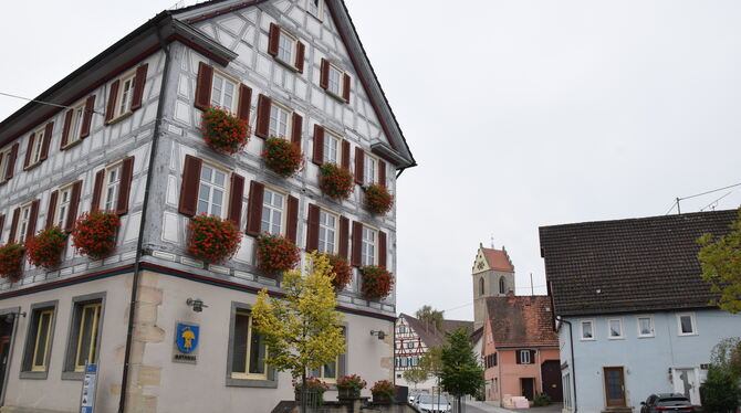 Auch der Wert des Ofterdinger Rathauses musste für die Eröffnungsbilanz ermittelt werden. Der Restbuchwert inklusive Außenanlage