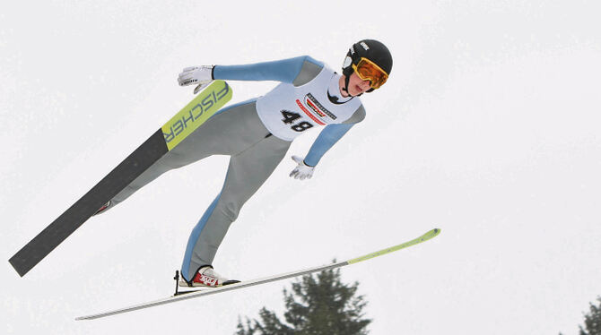Der Pfullinger Skispringer Ben Bayer.