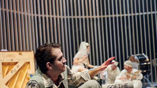 Vom Vorbild Goethe düpiert: Johannes Fritsche als Friedrich Hölderlin.