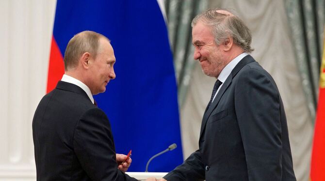 Waleri Gergijew und Präsident Putin