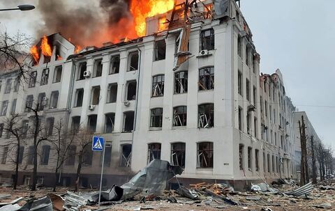 Zerstörung in Charkiw