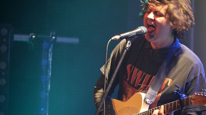 Darius Lohmüller von der Freiburger Band The Deadnotes im franz.K Reutlingen