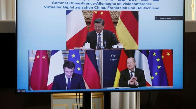 Macron, Scholz, Jinping