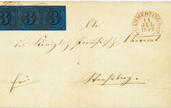Ein legendärer Brief aus dem Jahr 1852, der von Gammertingen nach Straßberg gesandt wurde, wird jetzt versteigert.  FOTO: PRIVAT