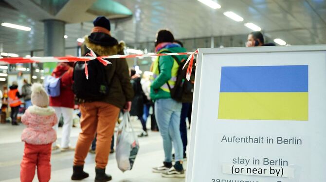Ukraine-Flüchtlinge in Berlin