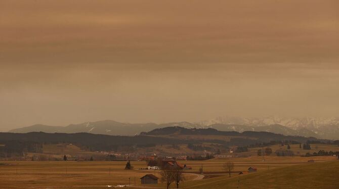 Saharastaub in Bayern