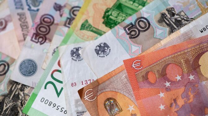 Rubel und Euro