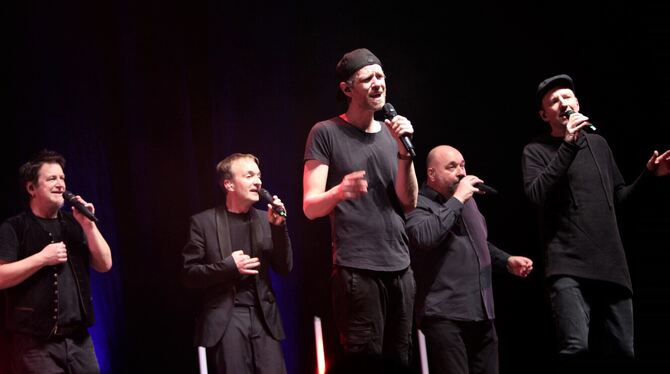 Eine der gefragtesten A-cappella-Gruppen des Landes: Füenf in der Stadthalle Reutlingen