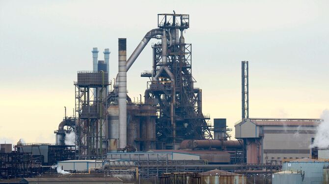 Stahlwerk in Großbritannien