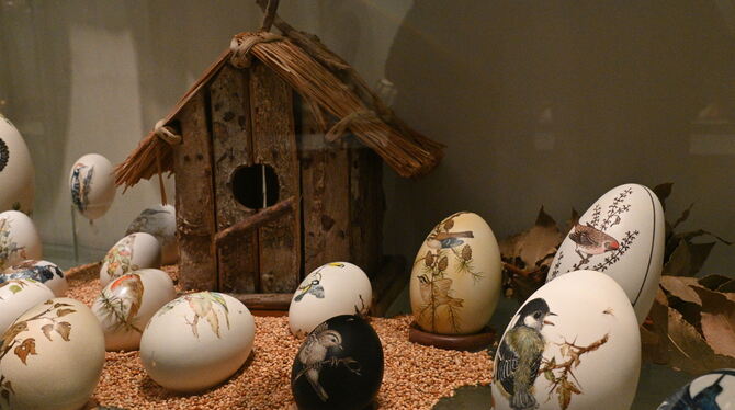Die Ostereier zeichnet viel Liebe zum Detail aus.  FOTO: GEIGER