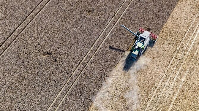 Getreideernte in Niederbayern
