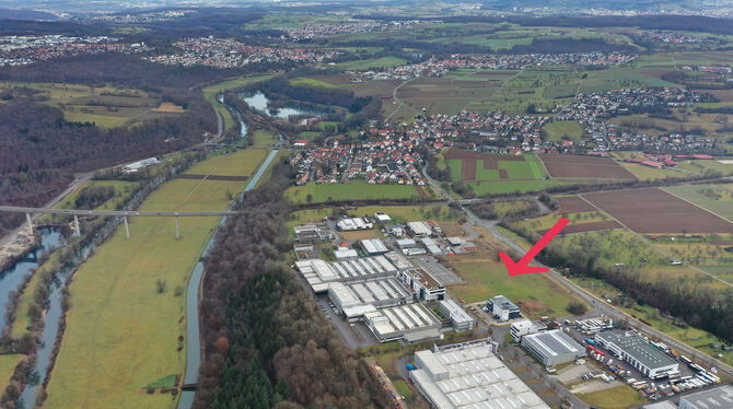 Das letzte freie Grundstück im gemeinsamen Industriegebiet von Kirchentellinsfurt und Reutlingen: Anfang 2024 soll die Produktio