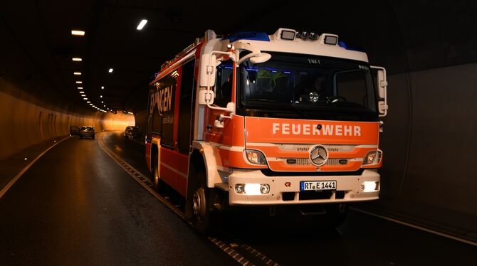 Einsatzübung im Scheibengipfeltunnel