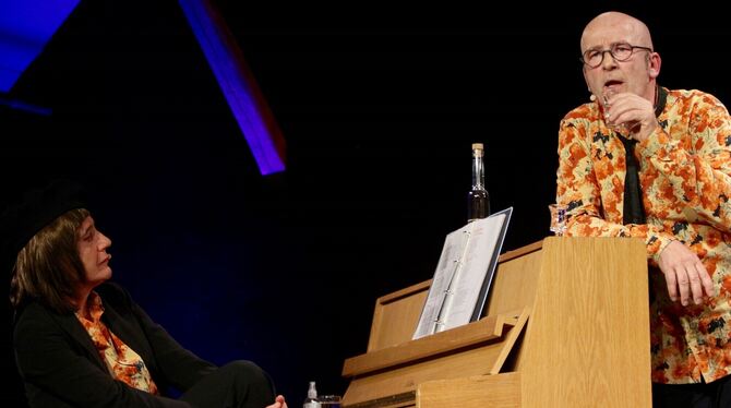 Susanne Hinkelbein und Berthold Biesinger bei ihrer Heinz-Erhardt-Hommage