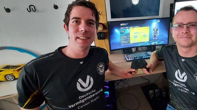 Uwe und Steffen Winter haben das virtuelle EM-Viertelfinale erreicht.
