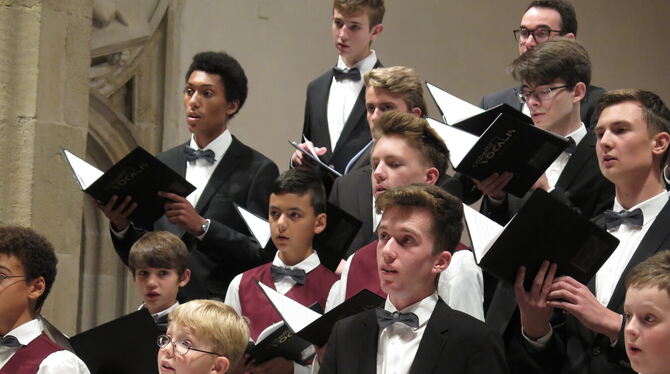 Singt am Benefizabend unter anderem eine Motette von Johannes Brahms: der Reutlinger Knabenchor Capella Vocalis. FOTO: STRÖHLE Singt am Benefizabend unter anderem eine Motette von Johannes Brahms: der Reutlinger Knabenchor Capella Vocalis. FOTO: STRÖHLE