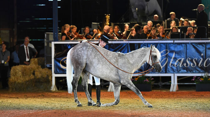 Ausdrucksstarke Verbeugung vor dem Orchester: Das große Kulturerbe des Zirkus vertritt Jana Mandana Lacey-Krone bei den Marbach