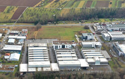 Der Standort für die »grüne Produktion« auf der letzten freien Fläche. LUFTBILD: GROHE