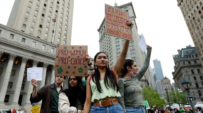 Abtreibungsrecht USA - Demonstration in New York