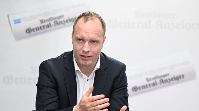 Auch in der GEA-Redaktion hat sich Thomas Födisch, der neue Geschäftsführer des DRK-Kreisverbands, vorgestellt.  FOTO: PIETH