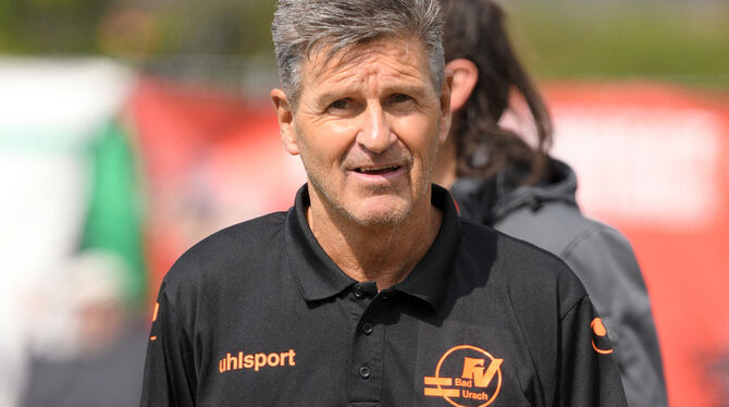 Trainer Andreas Lang, neuer Trainer des FV Bad Urach, ist überzeugt m Klassenverbleib. FOTO: BAUR