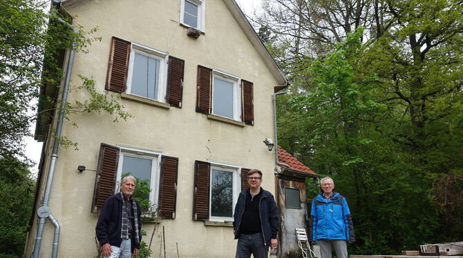 Helmut Treutlein, Martin Rosemann und Roland Herdtfelder (von rechts), Beiratsmitglied des Trägervereins und bis vor eineinhalb