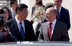 Xi Jinping und Olaf Scholz