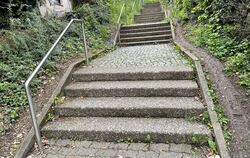 Die Treppe vom Markwiesenweg zur Achalmschule soll von Ende August bis Mitte Oktober saniert werden. Sie wird vor allem von Schü