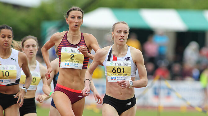 Trainerin und erstmals wieder als Athletin am Start: Jackie Baumann. FOTO: GÖRLITZ