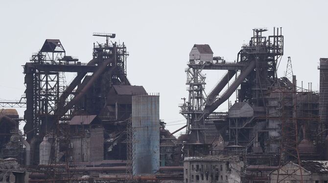 Asovstal-Stahlwerk in Mariupol