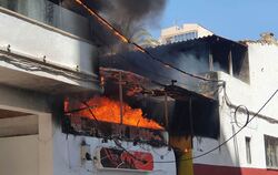Feuer in einem Restaurant auf Mallorca