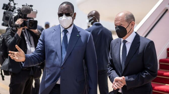 Kanzler Scholz in Afrika