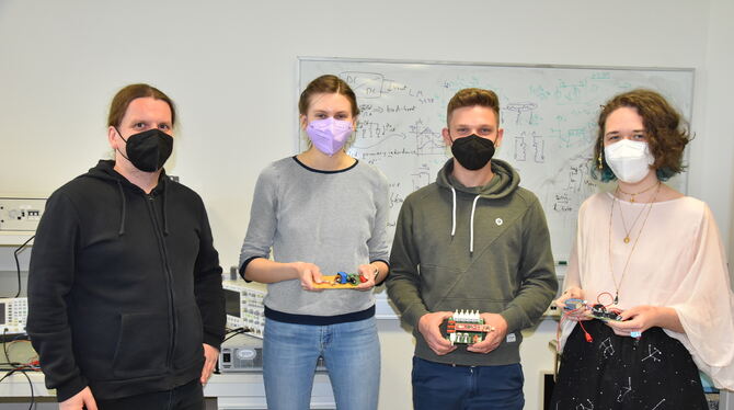 Professor Burkhard Ulrich und das Projektteam freuen sich auf das Finale an der Universität von Knoxville in Tennessee.  FOTOS: