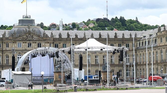 Katholikentag 2022 - Aufbau Katholikentag 2022 - Aufbau